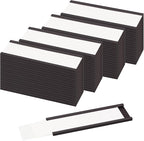 LLPT Magnetic Label Holder 3" x 1" 50 Packs C Channel 300g White Paper Cards by LLPT-AllAboutAdhesiveTapes