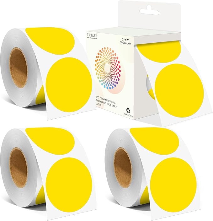 2 Inch Color Coding Round Labels by Unknown