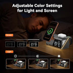 TobenONE 6-in-1 Alarm Clock Wireless Charging Station - Image 4