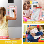 Magnetic Chore Chart for Kids, ADHD Task Tracker Easy-Check Routine Dry Erase - Image 2
