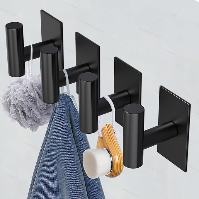 VAEHOLD Wall Towel Hooks, Heavy Duty Sticky Holder Waterproof Towel Hooks - Image 7