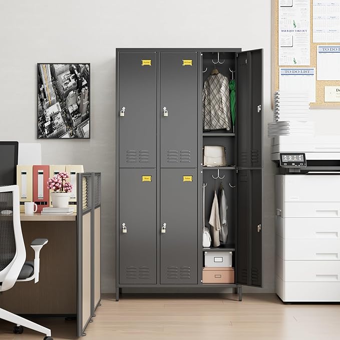 SUPEER 6 Doors Metal Locker for Employees - Image 6