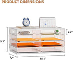 Marbrasse 5 Tier Desktop Literature Organizer, Mesh Paper Organizer Desk - Image 3