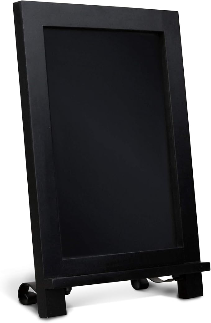 HBCY Creations Black Wooden Tabletop Chalkboard by HBCYCreations