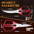 HUUSK Kitchen Scissors Set Red - Image 6