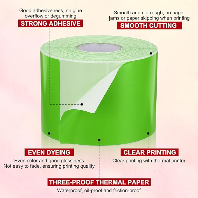 PATIKIL 3 x 5 Inch Rectangle Inventory Color Coding Labels 1 Roll, Square - Image 3