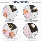 Zonon 500 Pcs Clear Labels Label Protector Clear Stickers Wafer Seals - Image 5