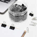370 PCS Paper Clips and Binder Clips Set – Assorted Sizes Metal Clips, Office - Image 3