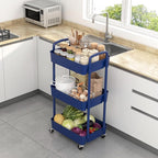 Sywhitta 3-Tier Plastic Rolling Utility Cart - Image 5