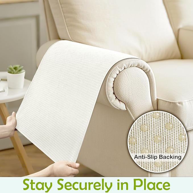 Couch Arm Covers, Sofa Arm Covers, Waterproof Armrest Cover - Image 5