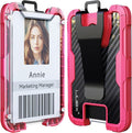 LIUGX Carbon Fiber Badge Holder, ID Card Holder by LIUGX