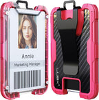 LIUGX Carbon Fiber Badge Holder, ID Card Holder by LIUGX