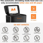 Bonsaii 100 Sheets Auto Feed Paper Shredder, Micro-Cut Heavy Duty Shredder / - Image 2