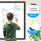 H-Qprobd 40"x30" Magnetic White Board Dry Erase Wall Mount Whiteboard - Image 2