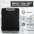 Sooez Clipboard with Storage, High Capacity Nursing Clip Board 8.5 x 11 with - Image 4