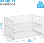 Marbrasse 2 Tier Paper Organizer Letter Tray, Mesh File Organizer - Image 5
