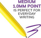 BIC 4-Color Retractable Ballpoint Pen, Long-Lasting Ink and Comfortable Wide - Image 3