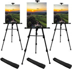 RRFTOK Artist Easel Stand, Metal Tripod Adjustable Easel by RRFTOK