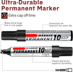 Thenshop 24 Pack Jumbo Permanent Markers Bulk: Large Chisel Tip Permanent - Image 3
