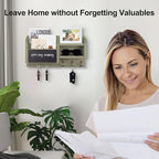 Lwenki Mail and Key Holder – Wall Mount Key Hanger - Image 3