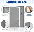 SWANCROWN Enclosed Bulletin Board Grey Felt Displays Boards Weather Resistant - Image 3