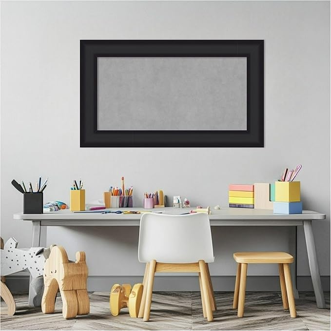 Amanti Art Black Framed Magnetic Board 17x29 Small Vision Board - Image 5