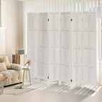 ALeesing 6 Panel Room Divider, 5.6Ft Wood Room Dividers and Folding Privacy by ALeesing