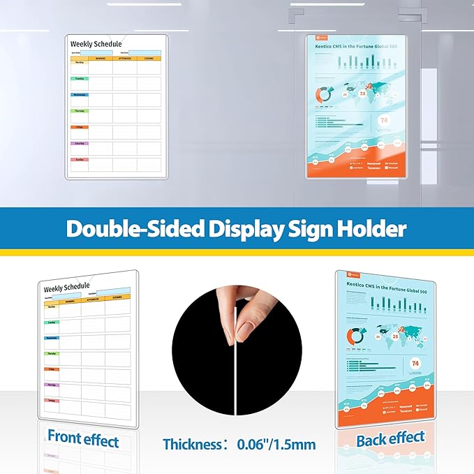 10 Pack Magnetic Sign Holder 8.5 x 11 - Image 9
