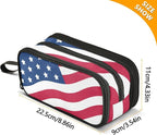 BOENLE USA American Flag Pencil Case Box Boys Girls Large Pencil Pouch Zipper - Image 6