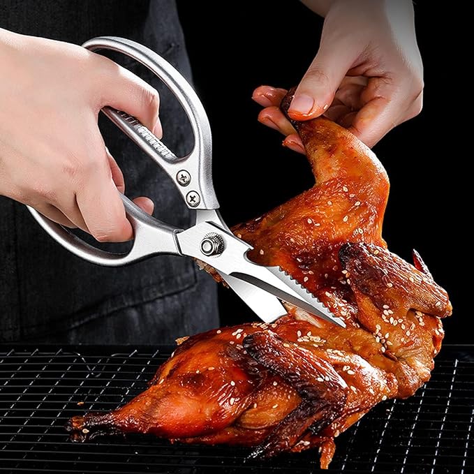 Kitchen Scissors All purpose, Have duty Stainless Steel Cooking Shears - Image 4