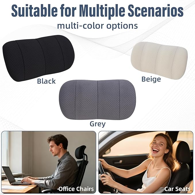 KAYI Lumbar Support Pillow for Car, Memory Foam Lumbar Pillow - Image 8