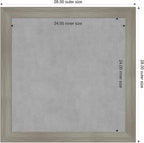 Amanti Art Grey Framed Magnetic Board 28x28 Medium Vision Board - Image 2