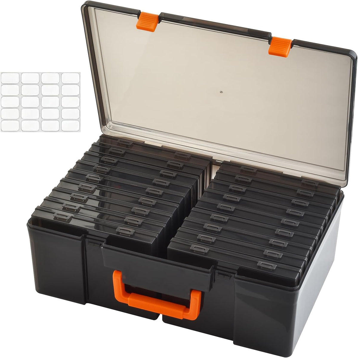 Photo Storage Box 5 x 7 Inches, 18 Inner Photo Cases