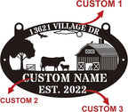 Custom Farmhouse Metal Sign | Personalized Last Name & Established Date Farm - Image 4