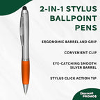 DISCOUNT PROMOS Stylus Ballpoint Pens Set of 10, Bulk Pack - Image 3