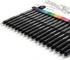 YISAN 18-Pack Colored Drawing Pens by YISAN
