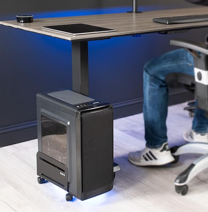 VIVO Large Computer Tower Desktop ATX-Case, CPU Steel Rolling Stand, 7.8 to 14 - Image 3