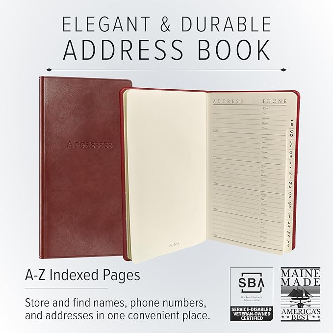 Gallery Leather Small Address Book - Image 2