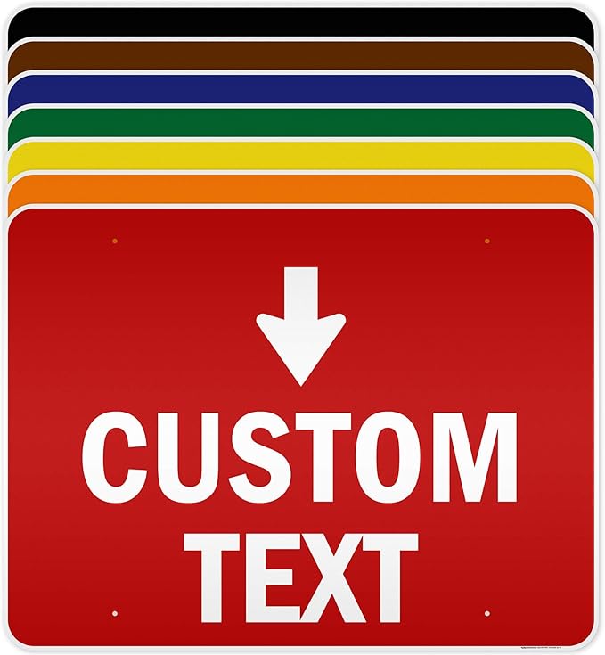 Custom Arrow, Custom Directional Sign, Down Arrow, 36x48 Inches, Reflective by MySignCenter