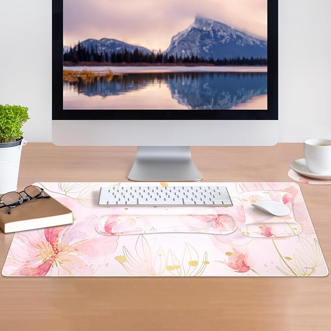 MOSISO Desk Mat Keyboard Mouse Pad Set, Large Gaming Mouse Pad&Keyboard Wrist - Image 7