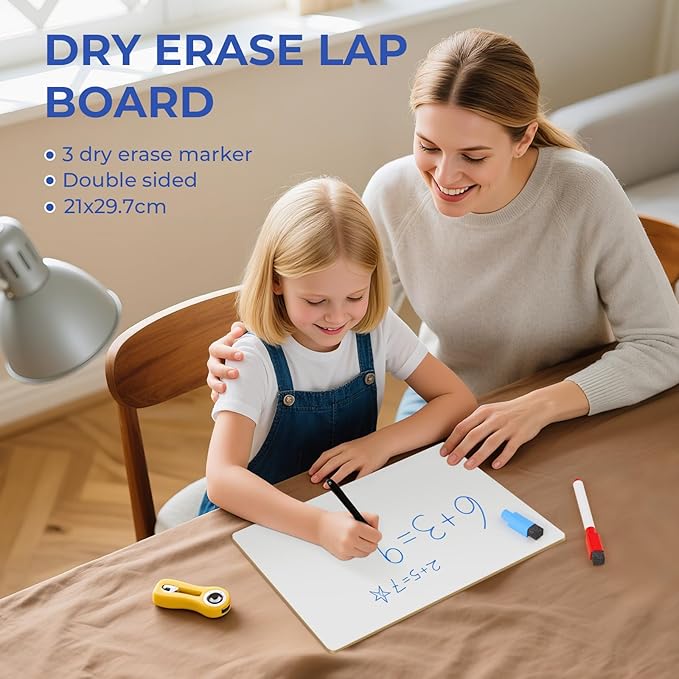 Nicpro 12 x 16 inches Lapboard Small Dry Erase Lap Board Double Sided - Image 7