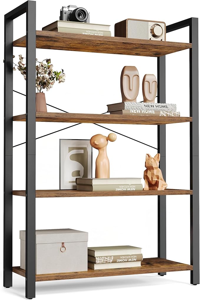 VASAGLE 4-Tier Bookshelf, Bookcase by VASAGLEbySONGMICSHOME