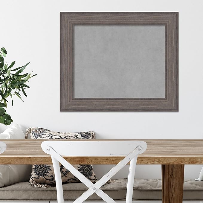 Amanti Art Grey Framed Magnetic Board 21x25 Small Vision Board - Image 5