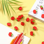 60pcs Mini Apple Erasers for Kids Bulk Classroom Welcome Back to School Gifts - Image 7