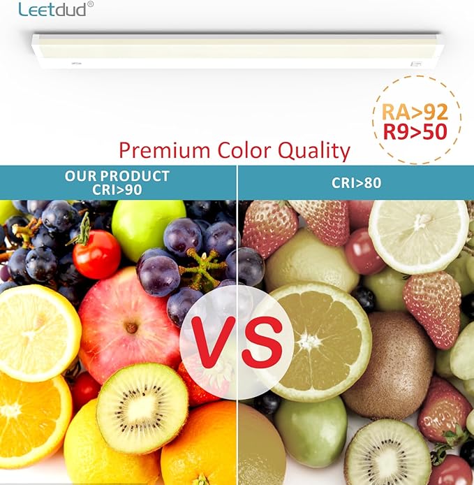Leetdud LED Under Cabinet Lighting Hardwired or Plug in, 40 Inch 20W, Dimmable - Image 8