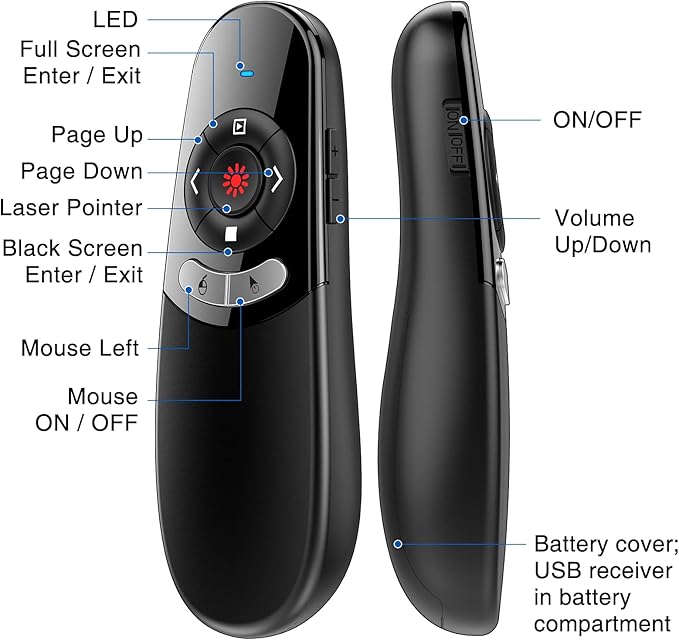 DINOSTRIKE 2 in 1 Type C and USB Presentation Clicker - Image 7