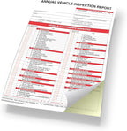 Annual Vehicle Inspection Report Form 25-pk 3-Ply Carbonless, 8.5" x 11.75" + - Image 2