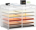 Marbrasse 7 Tier Desktop Literature Organizer, Mesh Paper Organizer Desk by Marbrasse