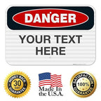 Custom Danger Sign, OSHA Sign, 12x18 Inches, 3M EGP Reflective .063 Aluminum - Image 8