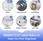 NIIMBOT D101 Label Maker, Handheld Thermal Label Printer - Image 5